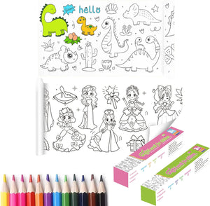 Children's Coloring Drawing Roll Sticker - Imported