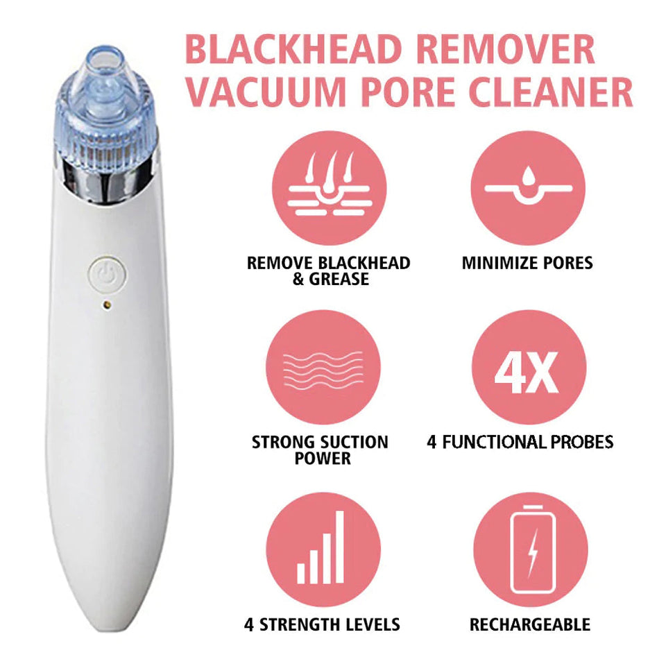 RECHARGEABLE 4 IN 1 BLACKHEADS REMOVAL MACHINE