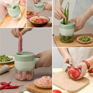 Rechargeable 4 in 1 Multifunctional Vegetable Cutter